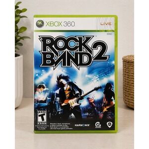 Rock Band 2 Xbox 360 Complete CIB w/ Manual Tested Harmonix EA 2008